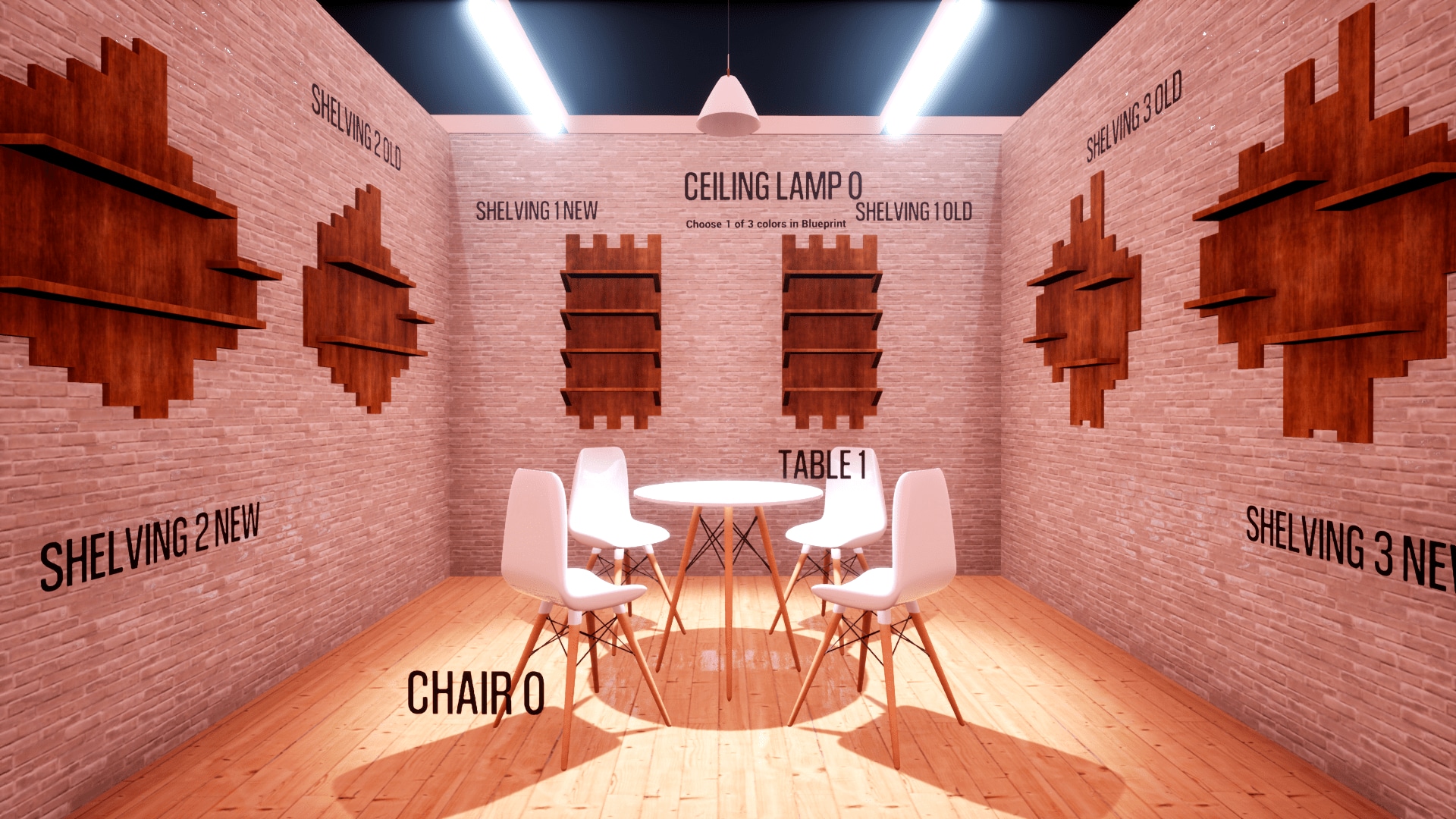 Furniture Project Pack 100 Different Assets Modern Modular House in